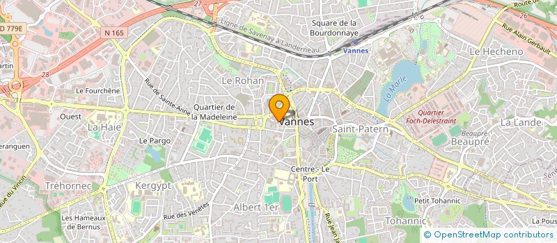 localisation de l'entreprise SCI CLAVIER à VANNES