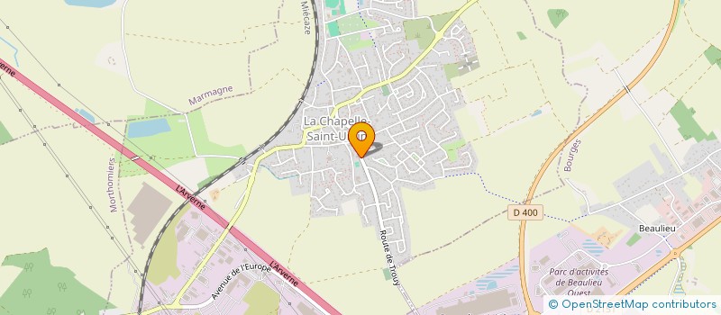 localisation de l'entreprise SCI CLAVIER  LA CHAPELLE-SAINT-URSIN