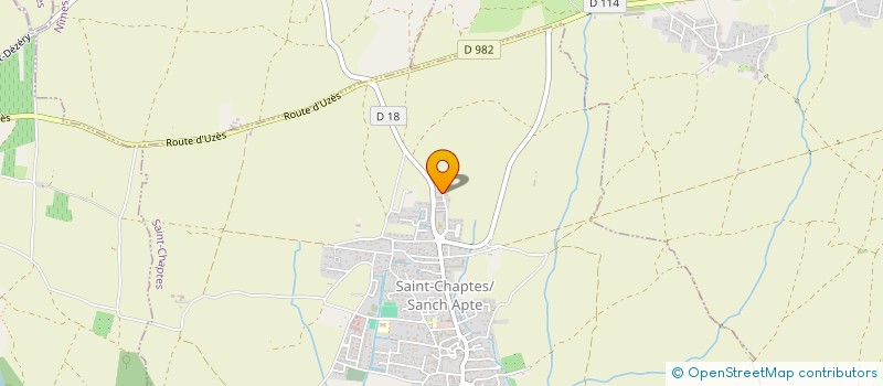 localisation de l'entreprise SCI CLAY HARTWIND  SAINT-CHAPTES