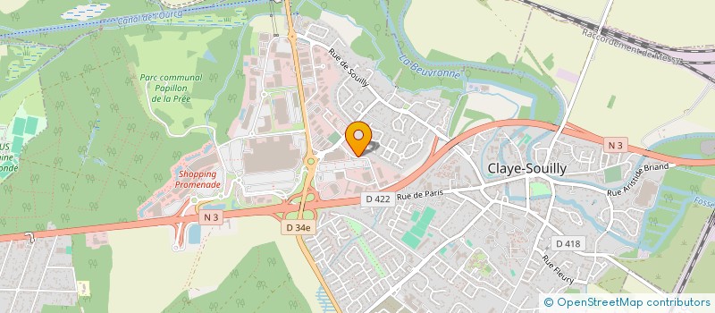 localisation de l'entreprise SCI CLAYE  CLAYE-SOUILLY