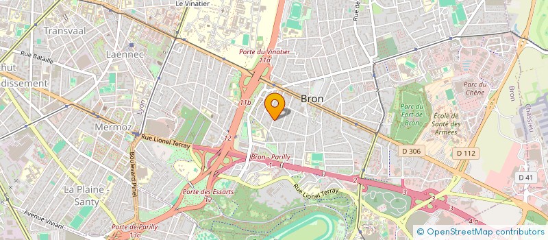 localisation de l'entreprise SCI CLAYRIC  BRON