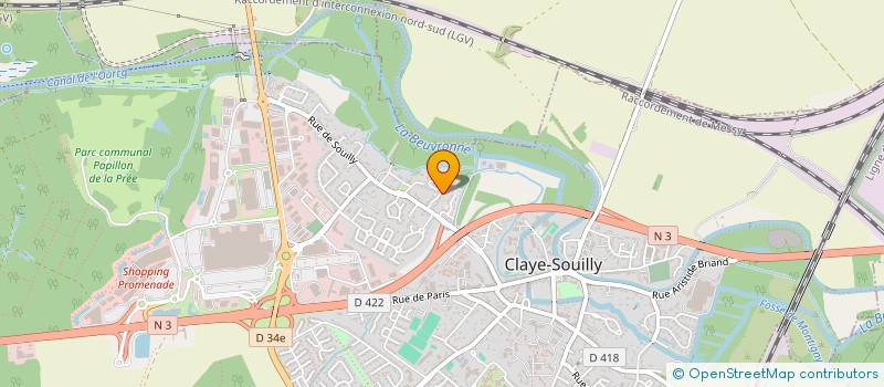 localisation de l'entreprise SCI CLAYSI  CLAYE-SOUILLY