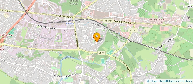 localisation de l'entreprise SCI CLAZ  VERTOU