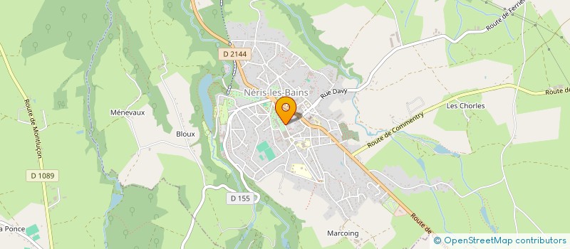 localisation de l'entreprise SCI CLAZ  NERIS-LES-BAINS