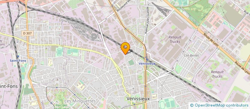 localisation de l'entreprise SCI CLAZS  VENISSIEUX