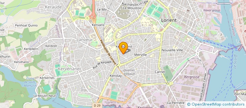 localisation de l'entreprise SCI CLB  LORIENT