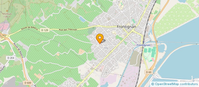 localisation de l'entreprise SCI CLB à FRONTIGNAN