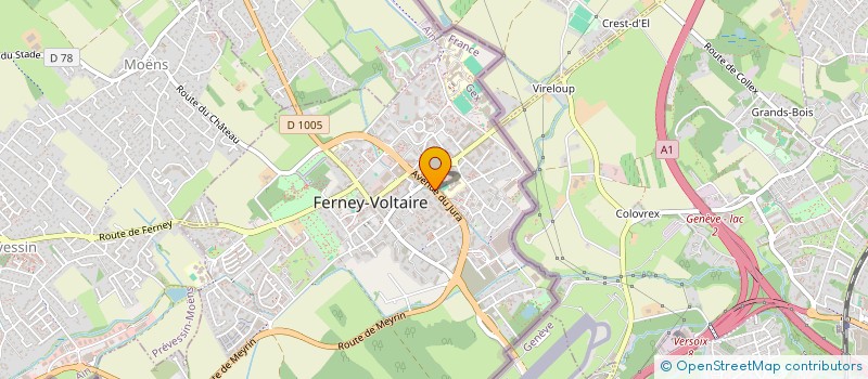 localisation de l'entreprise SCI CLBI à FERNEY-VOLTAIRE