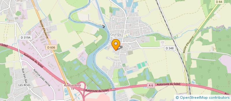 localisation de l'entreprise SCI CLD  GURGY