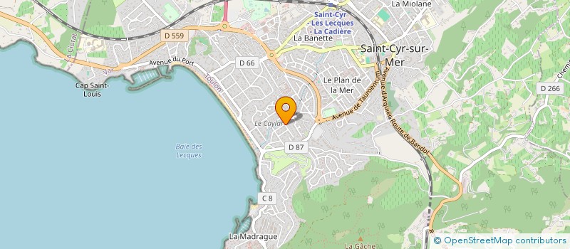 localisation de l'entreprise SCI CLDP CASTELLANE à SAINT-CYR-SUR-MER