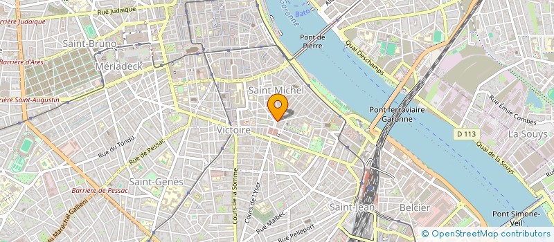 localisation de l'entreprise SCI CLE 34  BORDEAUX