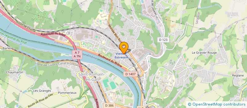 localisation de l'entreprise SCI CLE  VIENNE