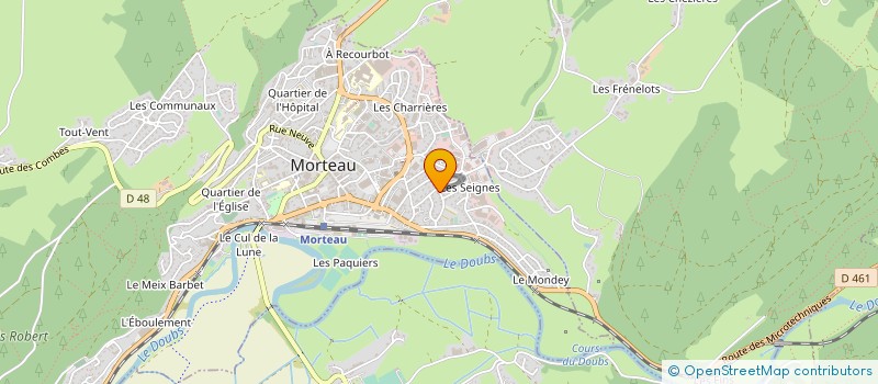 localisation de l'entreprise SCI CLE-IMMO  MORTEAU