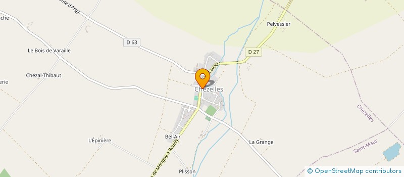 localisation de l'entreprise SCI CLE.JU.BER à CHEZELLES