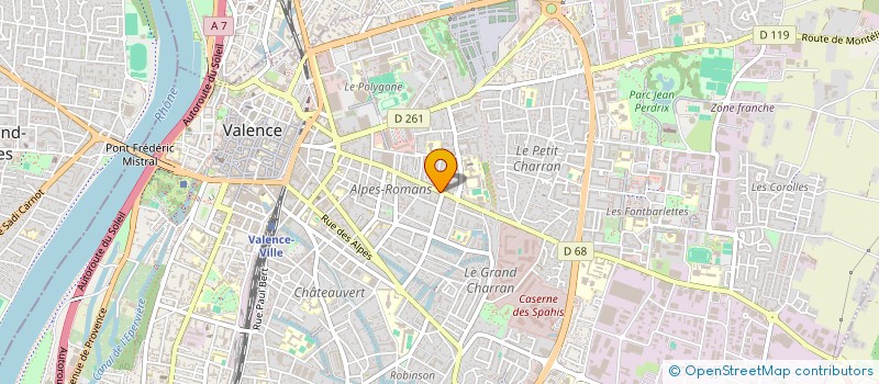 localisation de l'entreprise SCI CLEA à VALENCE