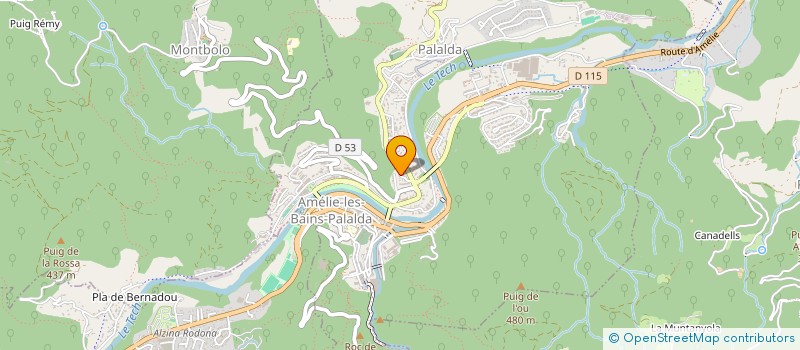 localisation de l'entreprise SCI CLEA  AMELIE-LES-BAINS-PALALDA