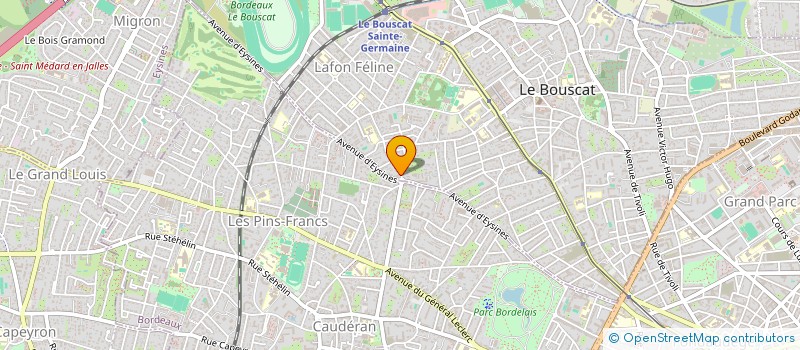 localisation de l'entreprise SCI CLEA  LE BOUSCAT