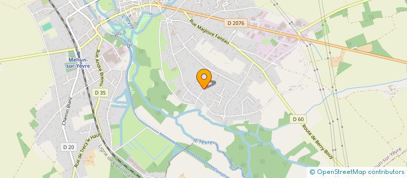 localisation de l'entreprise SCI CLEA DE L'ECLUSE  MEHUN-SUR-YEVRE