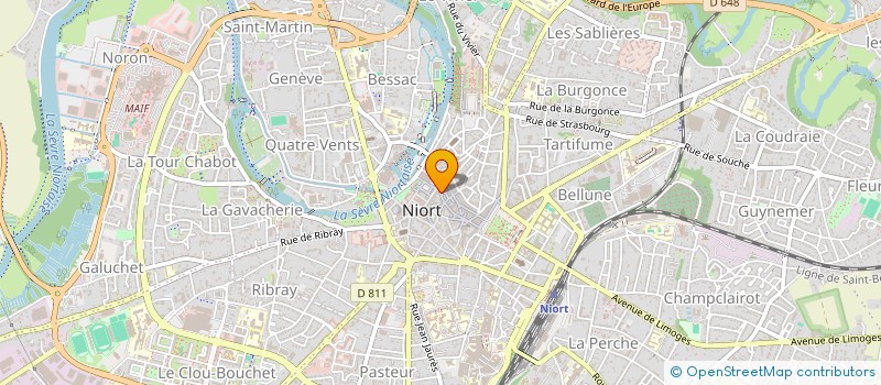 localisation de l'entreprise SCI CLEAMB  NIORT