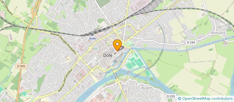 localisation de l'entreprise SCI CLEANJE à DOLE