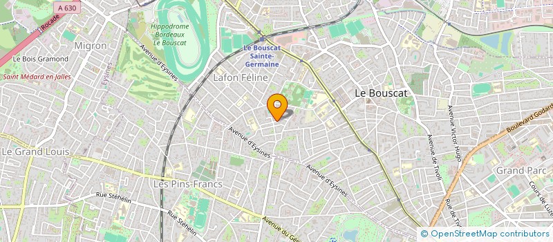 localisation de l'entreprise SCI CLEAS  LE BOUSCAT