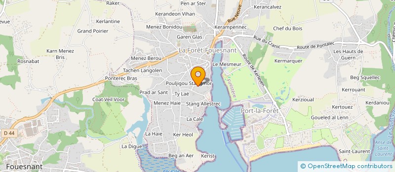 localisation de l'entreprise SCI CLEASTE  LA FORET-FOUESNANT