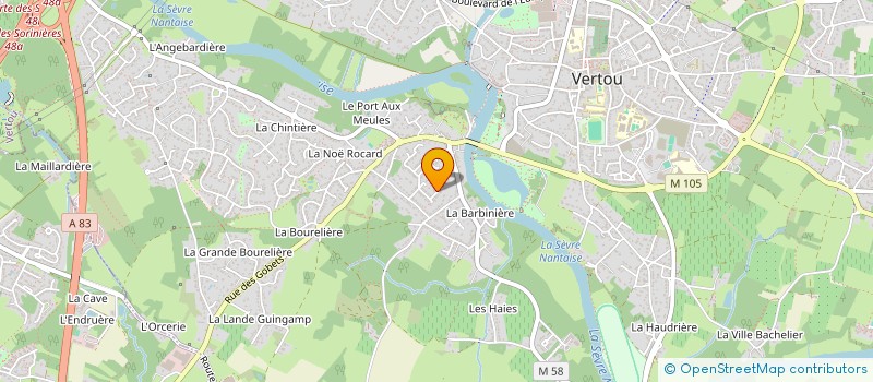 localisation de l'entreprise SCI CLEAX  VERTOU