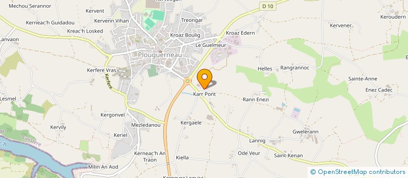 localisation de l'entreprise SCI CLECHAT  PLOUGUERNEAU