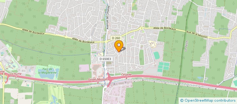 localisation de l'entreprise SCI CLECYM à GUJAN-MESTRAS