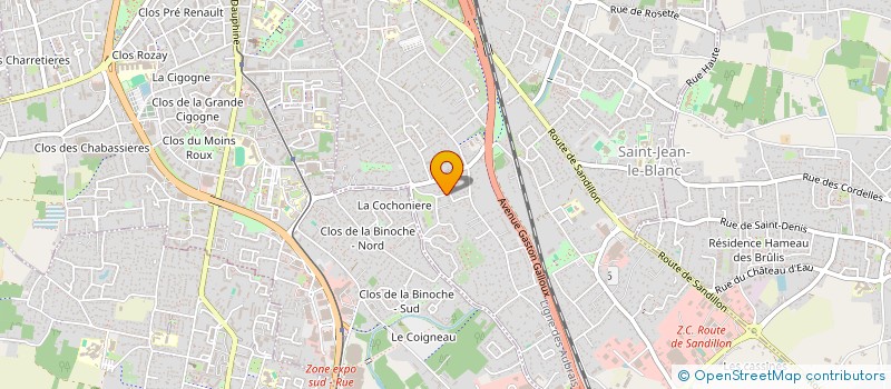 localisation de l'entreprise SCI CLEDALIS  SAINT-JEAN-LE-BLANC
