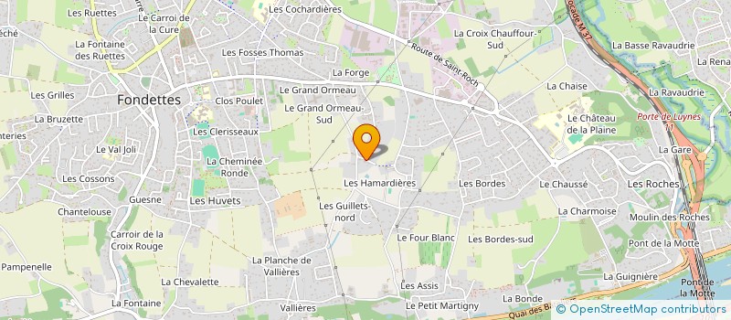 localisation de l'entreprise SCI CLEDAN à FONDETTES
