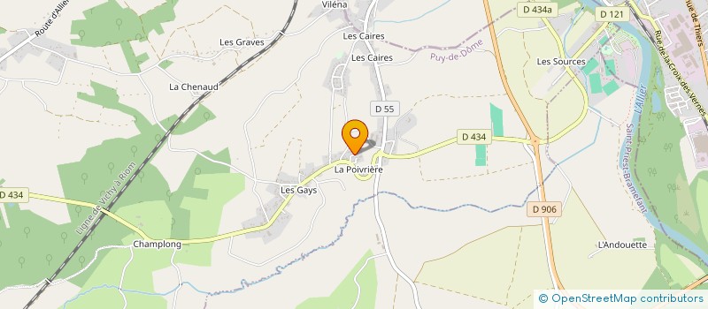 localisation de l'entreprise SCI CLEDECHA  SAINT-PRIEST-BRAMEFANT