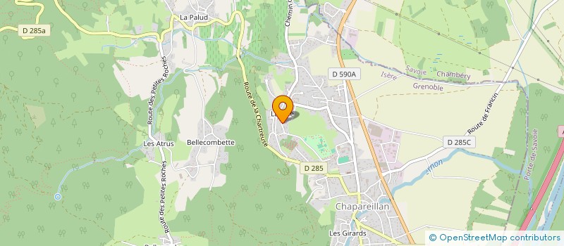 localisation de l'entreprise SCI CLEDEL  CHAPAREILLAN