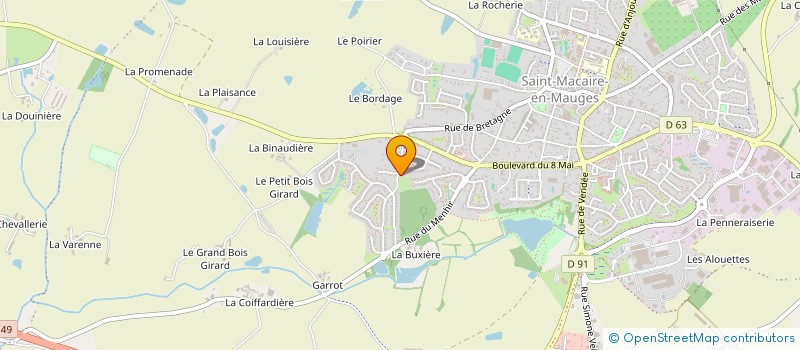 localisation de l'entreprise SCI CLEDELPH à SEVREMOINE