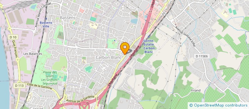 localisation de l'entreprise SCI CLEDOCE  LE BOUSCAT