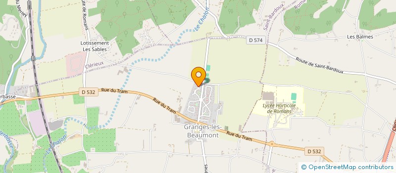 localisation de l'entreprise SCI CLEDOLINE  GRANGES-LES-BEAUMONT