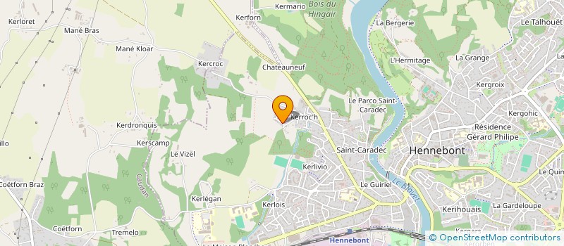 localisation de l'entreprise SCI CLEF  HENNEBONT