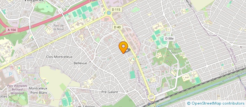 localisation de l'entreprise SCI CLEF DUBONHEUR à VILLEPINTE