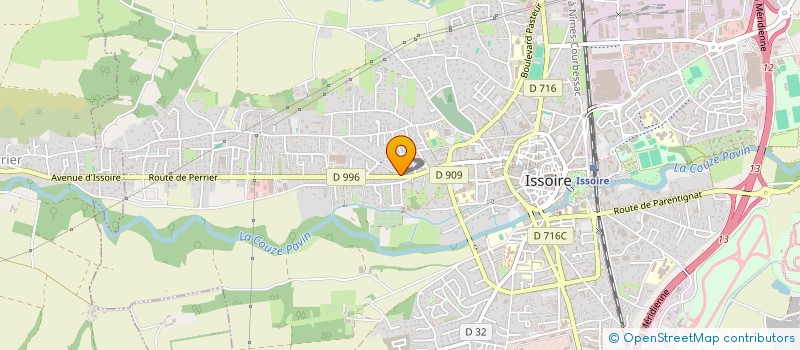 localisation de l'entreprise SCI CLEFANGAB  ISSOIRE