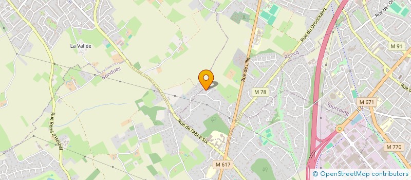 localisation de l'entreprise SCI CLEFRANPO à RONCQ