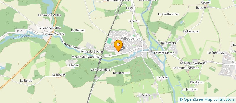 localisation de l'entreprise SCI CLEFS  VILLEDOMER