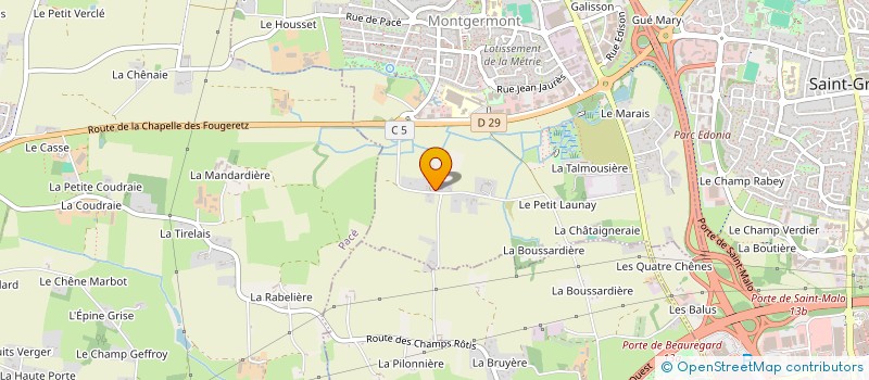 localisation de l'entreprise SCI CLEGANE  MONTGERMONT