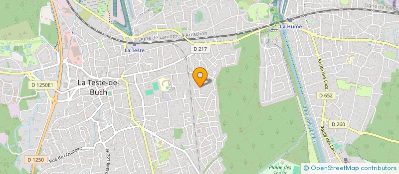 localisation de l'entreprise SCI CLEIM à LA TESTE-DE-BUCH