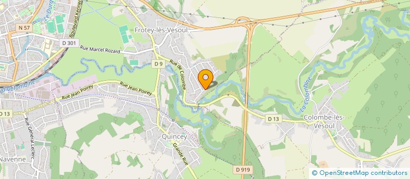 localisation de l'entreprise SCI CLEJU  FROTEY-LES-VESOUL