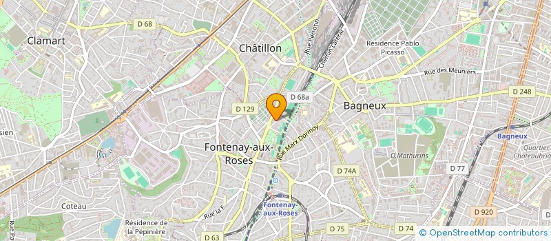 localisation de l'entreprise SCI CLEJULES à FONTENAY-AUX-ROSES