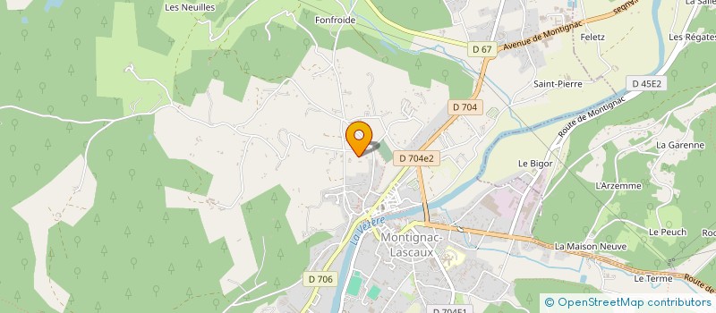 localisation de l'entreprise SCI CLELIE à MONTIGNAC-LASCAUX