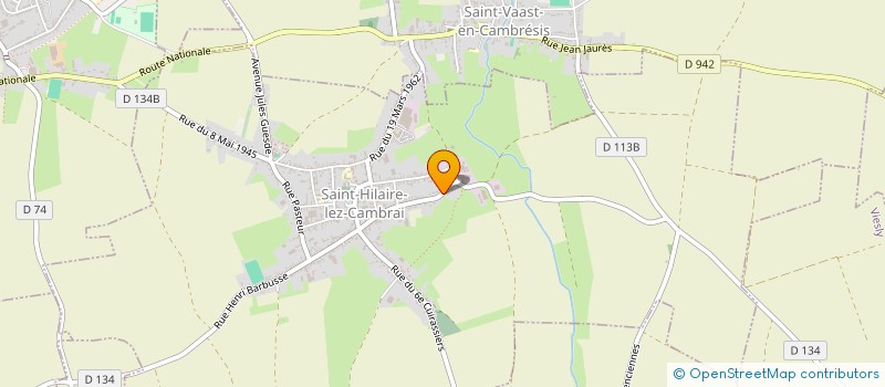 localisation de l'entreprise SCI CLEM  SAINT-HILAIRE-LEZ-CAMBRAI