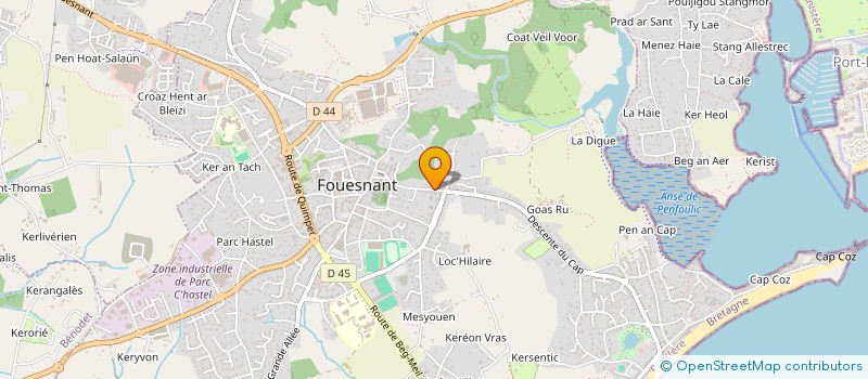 localisation de l'entreprise SCI CLEM  FOUESNANT