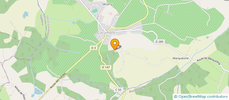 localisation de l'entreprise SCI CLEM ET JUJU  COCUMONT