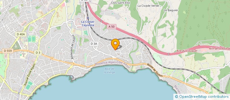 localisation de l'entreprise SCI CLEM KSEA  LA CIOTAT